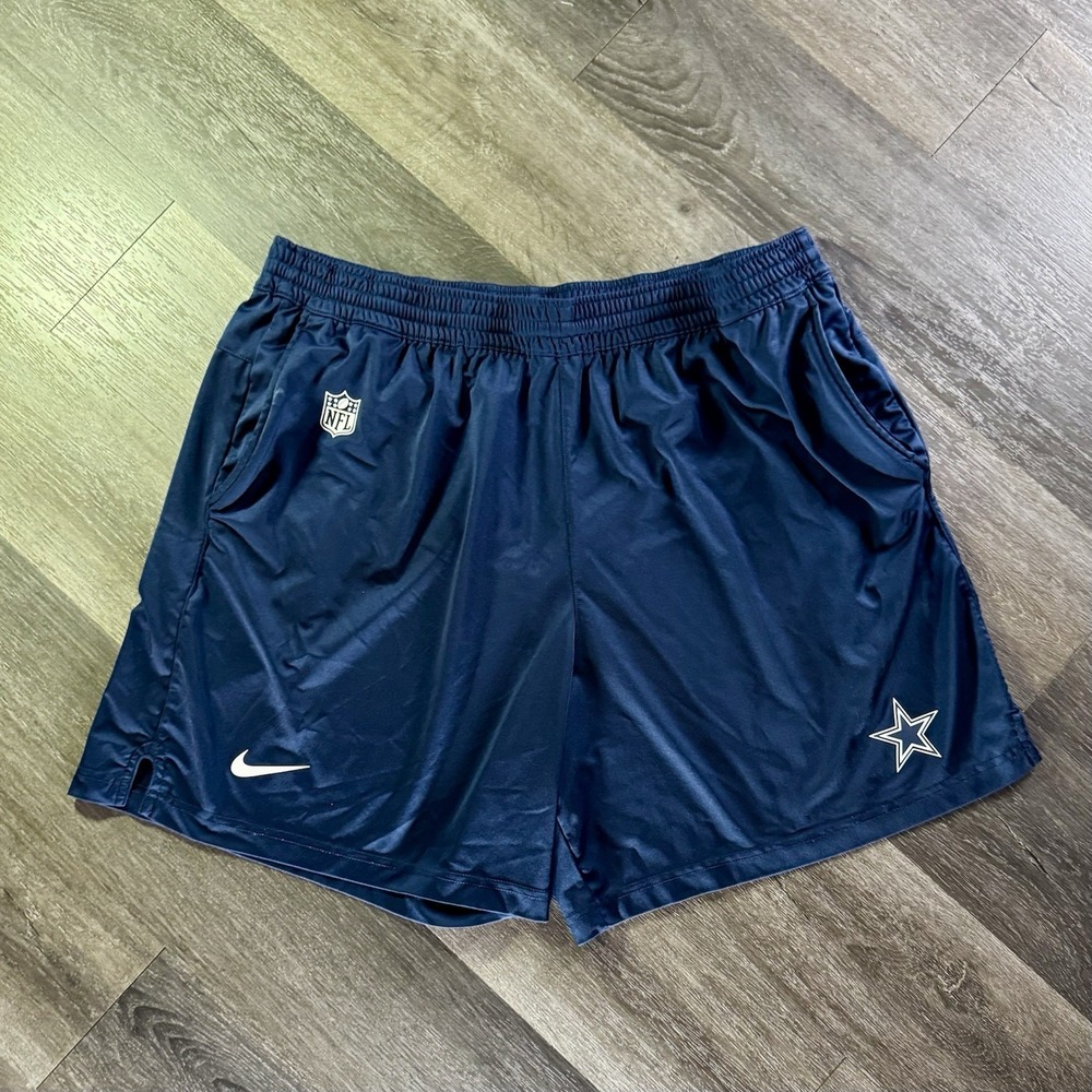 Dallas Cowboys Nike NFL On Field Dri-Fit Practice Shorts Men's Sz XXL Navy Used